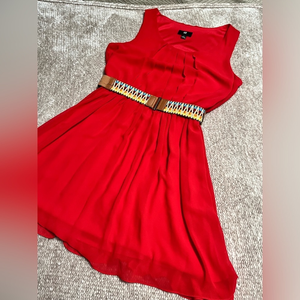 IZ BYER red dress